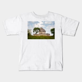 El Caracol, the Observatory, Chichen Itza Kids T-Shirt